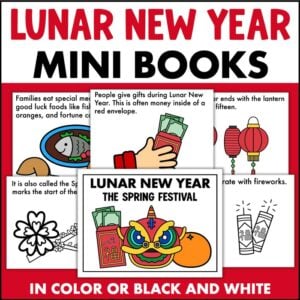 chinese lunar new year mini book